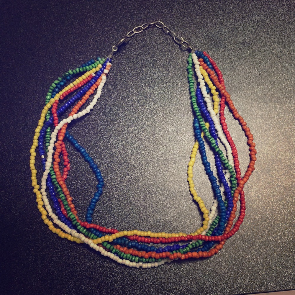 Colorful Jamaican necklace